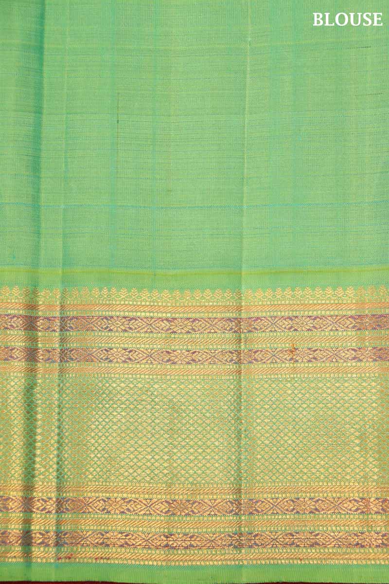 Designer Gold & Silver Kanchipuram Silk Saree AI205127